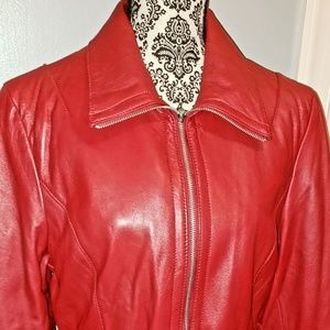 Red Wilson Leather Jacket